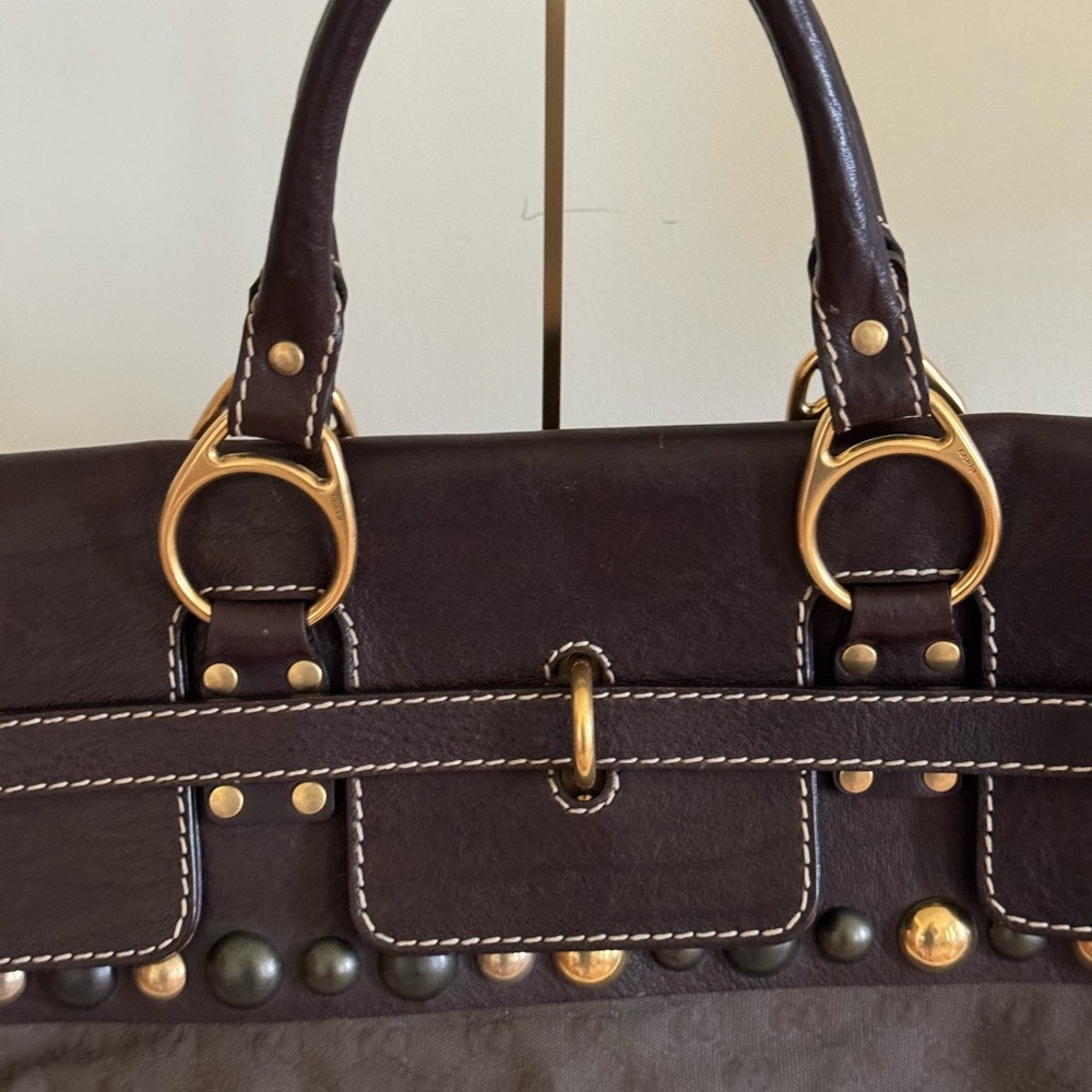 Elegant Gucci GG Aviator Style Brown Women's Luggage bag - Picture 5 of 16